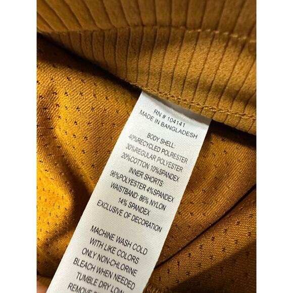 Alpine Skort Women XXL NWT Mustard Brown Stretch Waist Tennis Pickleball Preppy - Picture 8 of 8